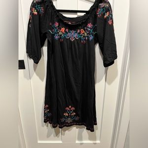 JW Los Angeles embroidered dress